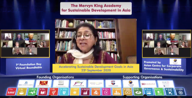 10.Naina at Mervyn King Academy Roundtable on SDGs in Asia
