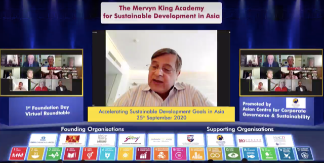 8.Nasser at Mervyn King Academy Roundtable on SDGs in Asia